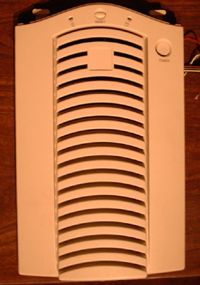 The front vent plastic on the Antec case