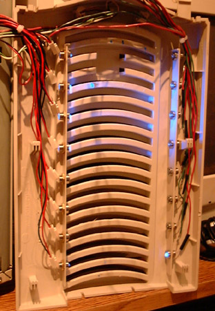 Wire extension being pushed into the back of a connector